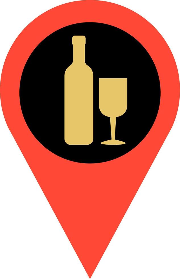 Location bar, illustration, vector, on a white background. vector
