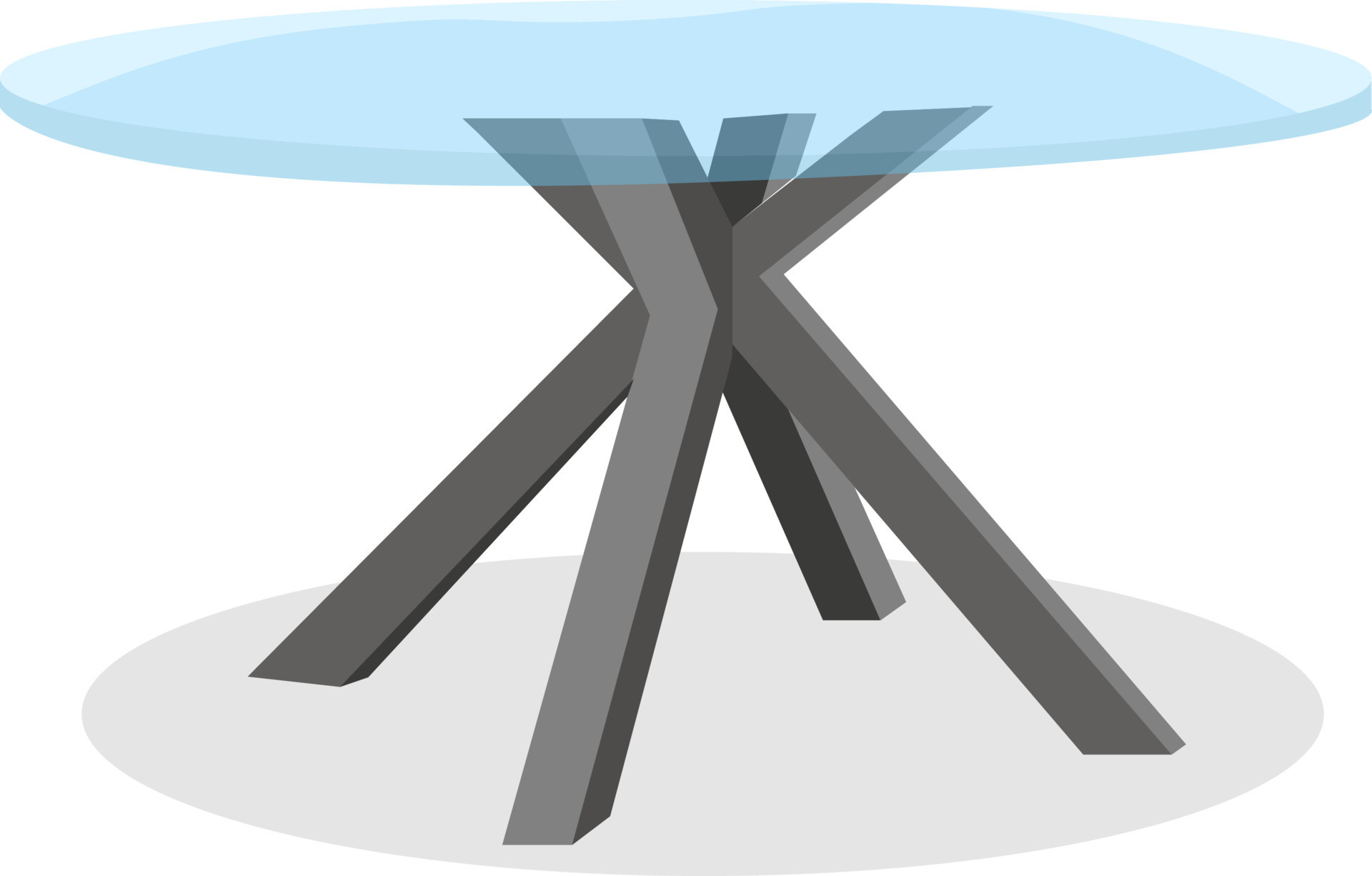 Glass table, illustration, vector on white background 13775909 Vector