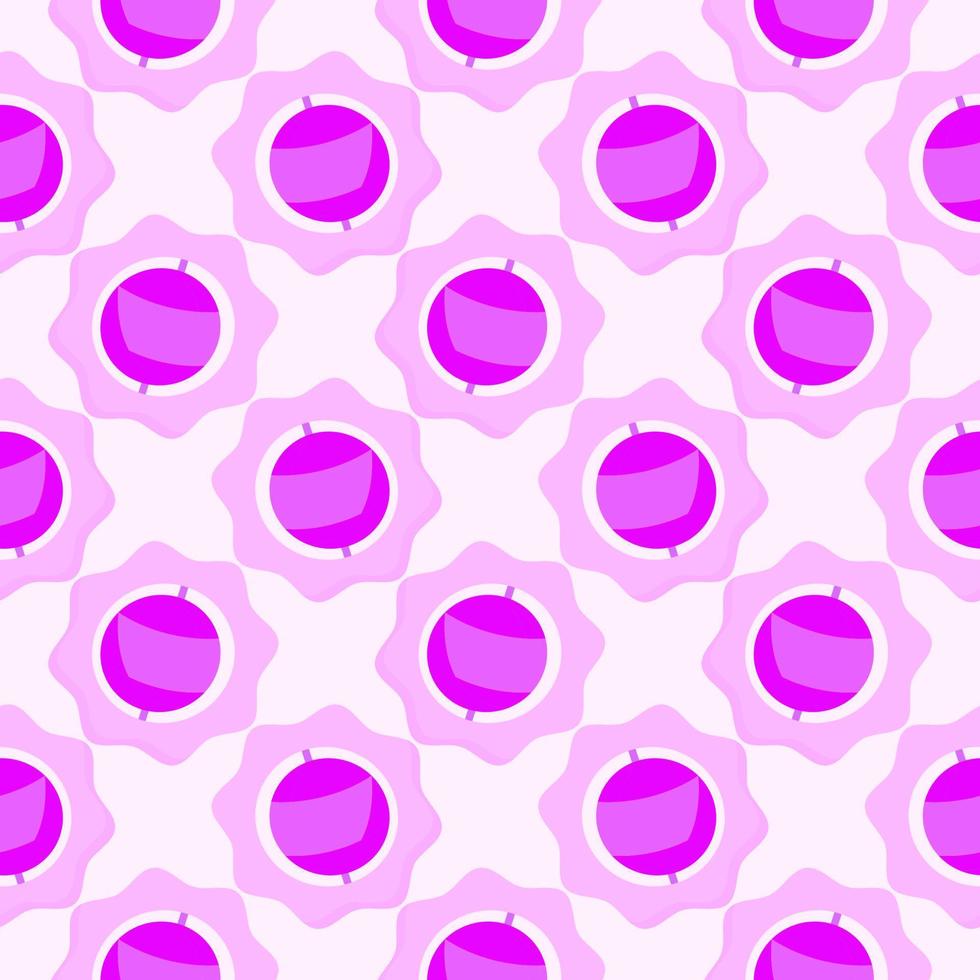 Violet kid toy, seamless pattern on light pink background. vector