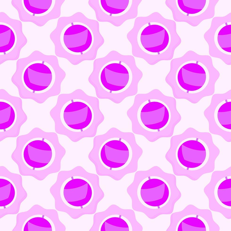 Violet kid toy, seamless pattern on light pink background. vector