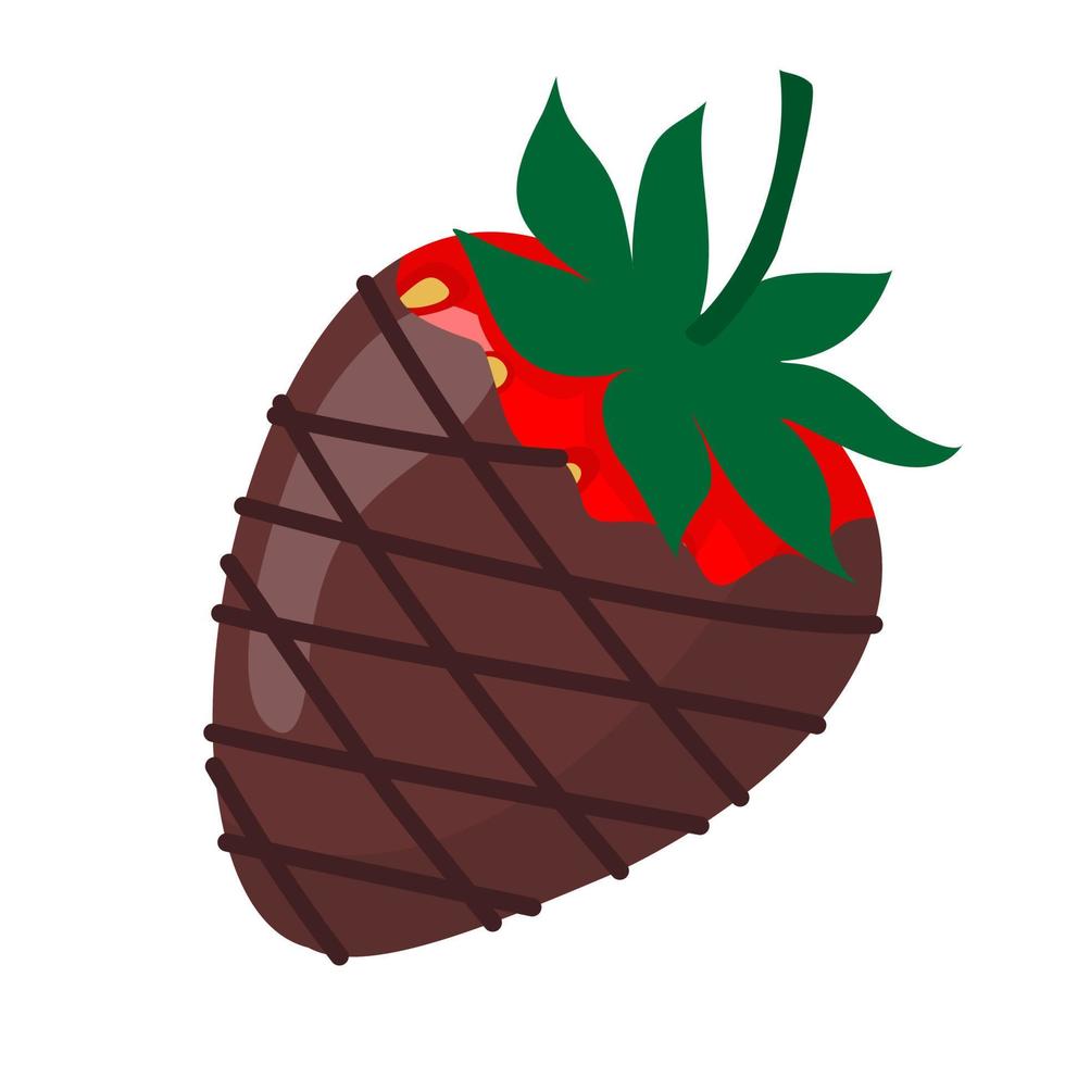 STRAWBERRIES IN CHOCOLATE vector