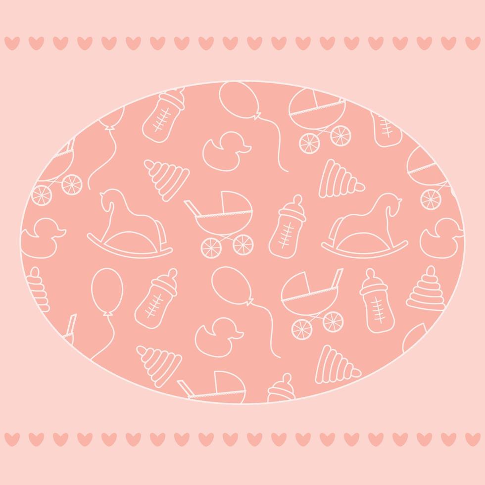 baby shower design vector