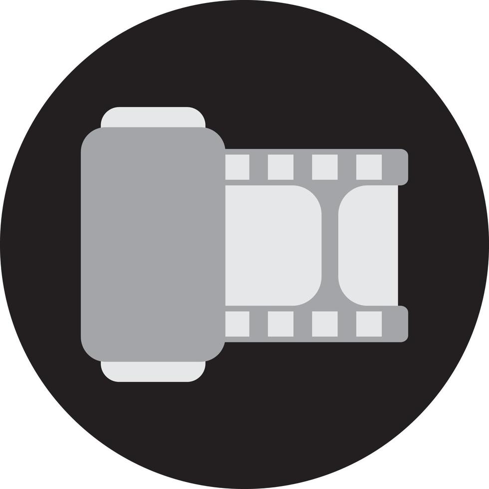 Short film tape, illustration, vector, on a white background. vector