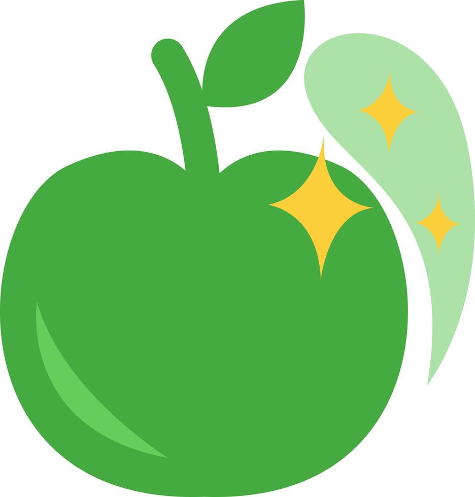 Magic apple, illustration, vector on a white background.