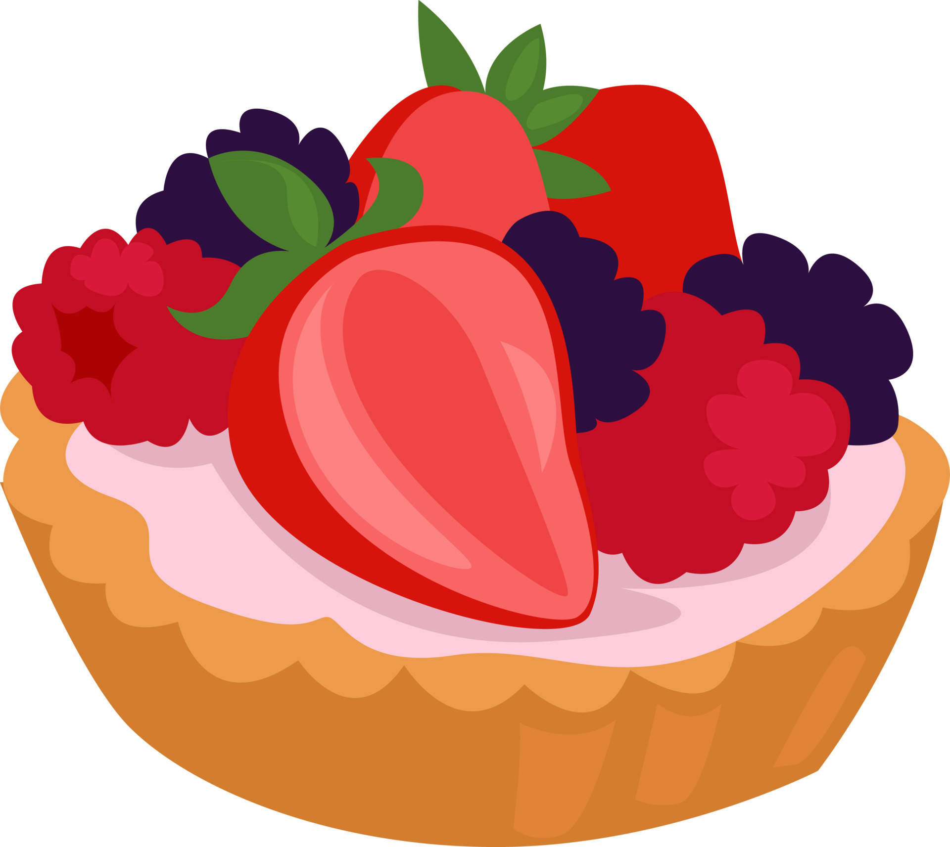 Tartlet food, illustration, vector on white background 13776573 Vector