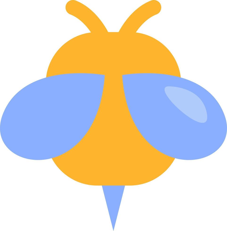 Spring bee, illustration, vector on a white background.