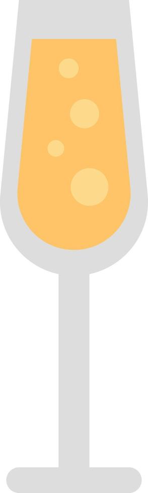 Christmas champagne, illustration, vector on a white background.