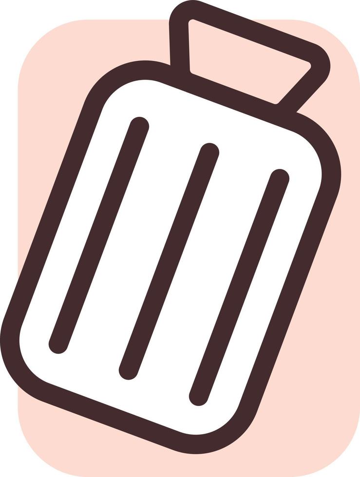 Warm bag, illustration, vector on a white background.