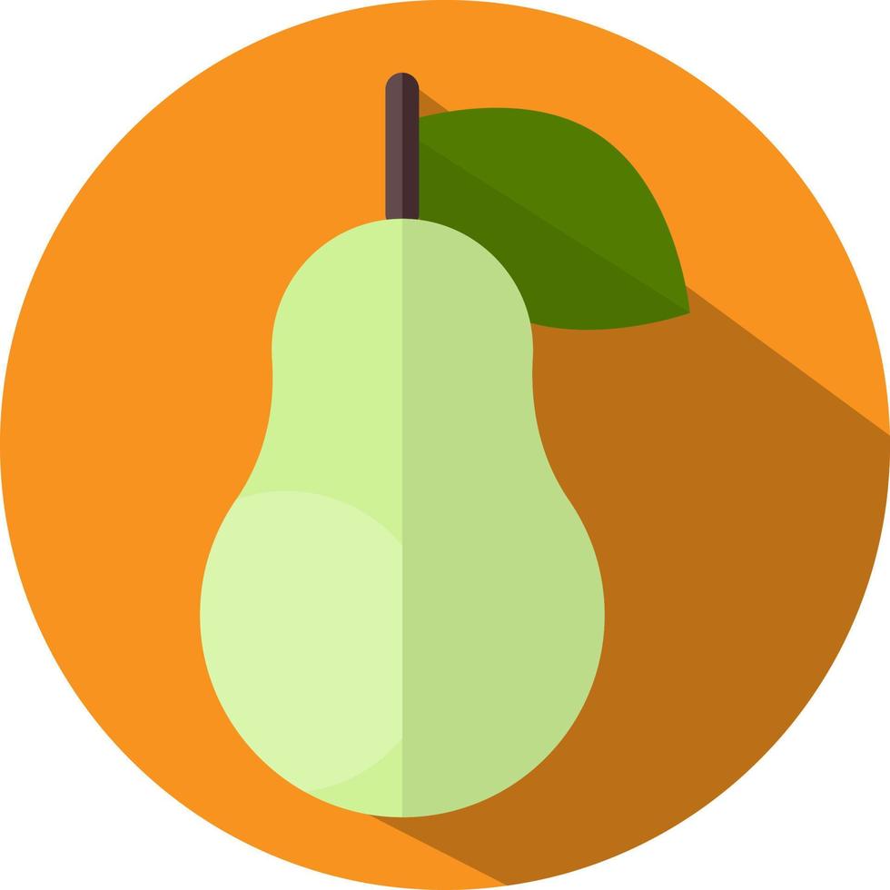 Fresh pear, illustration, vector, on a white background. vector