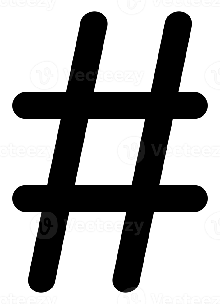 hashtag cartello. tagline icona simbolo per logo, app, sito web, arte illustrazione, pittogramma o design elemento. formato png