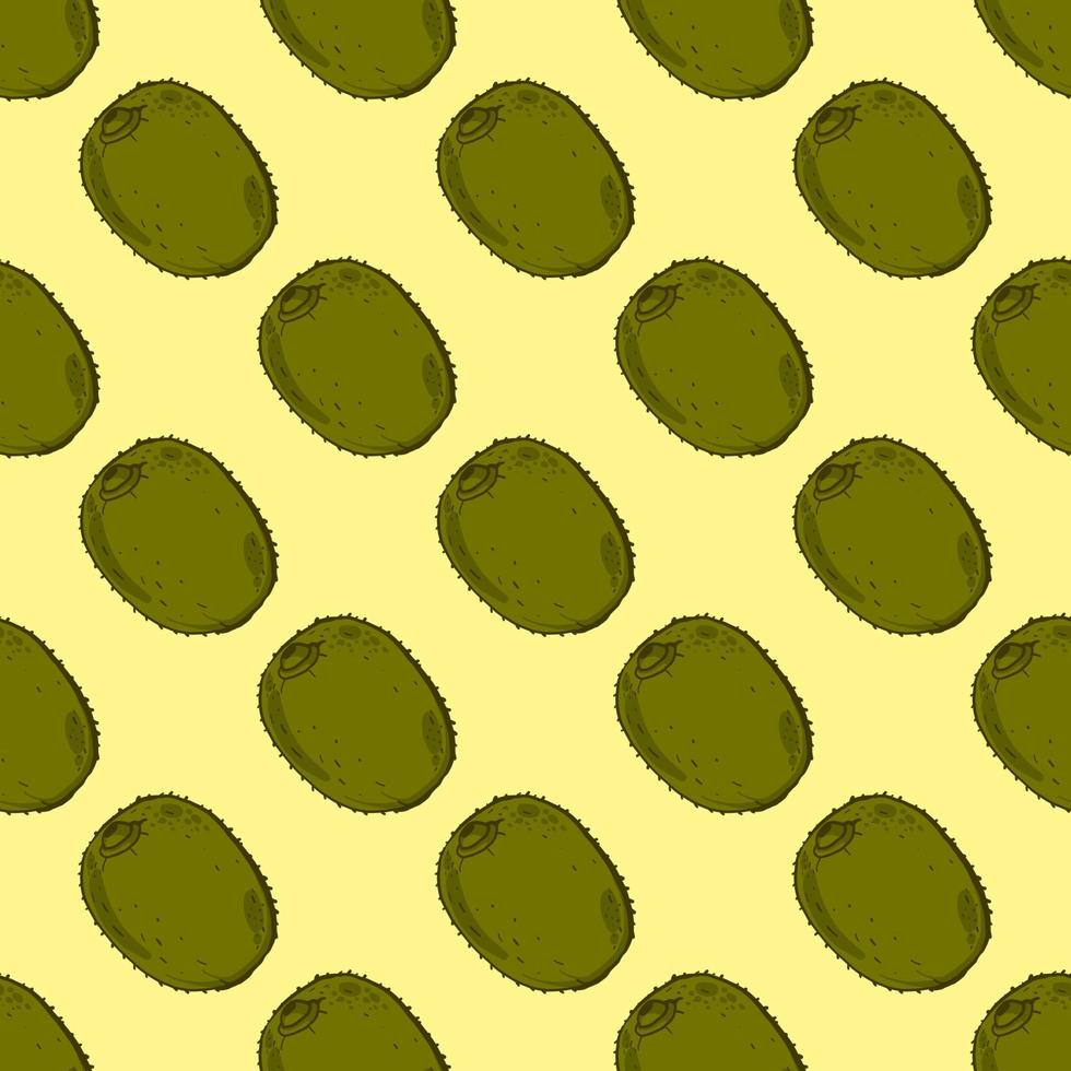 Green olives pattern , illustration, vector on white background