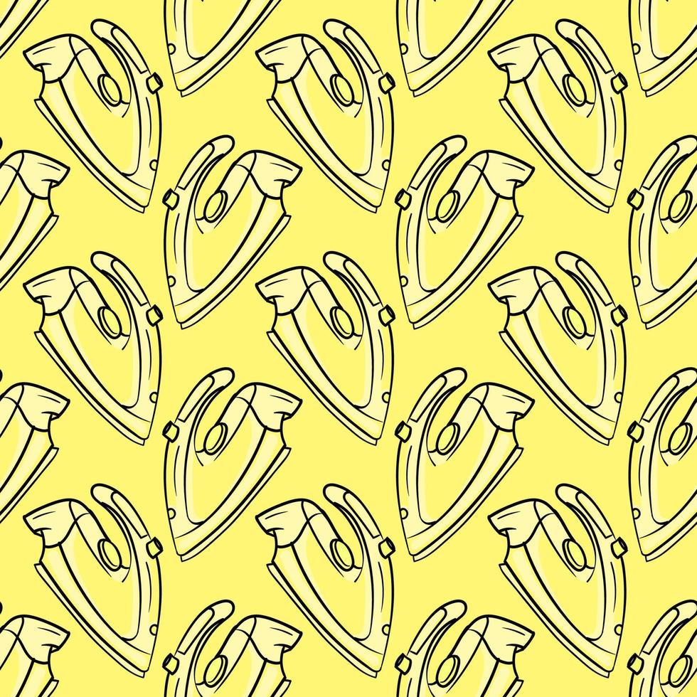 Yellow flatiron ,seamless pattern on yellow background. vector