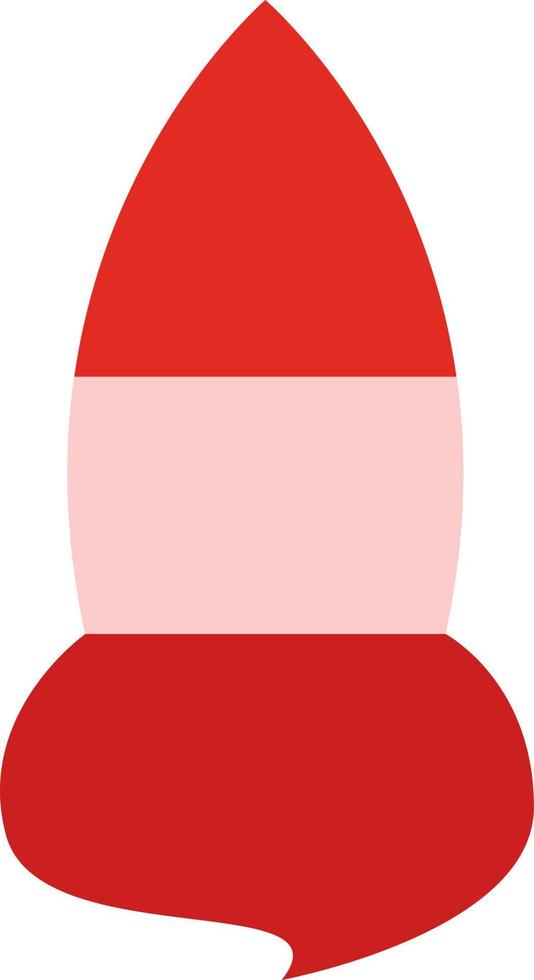 Red paint brush, illustration, vector on a white background.