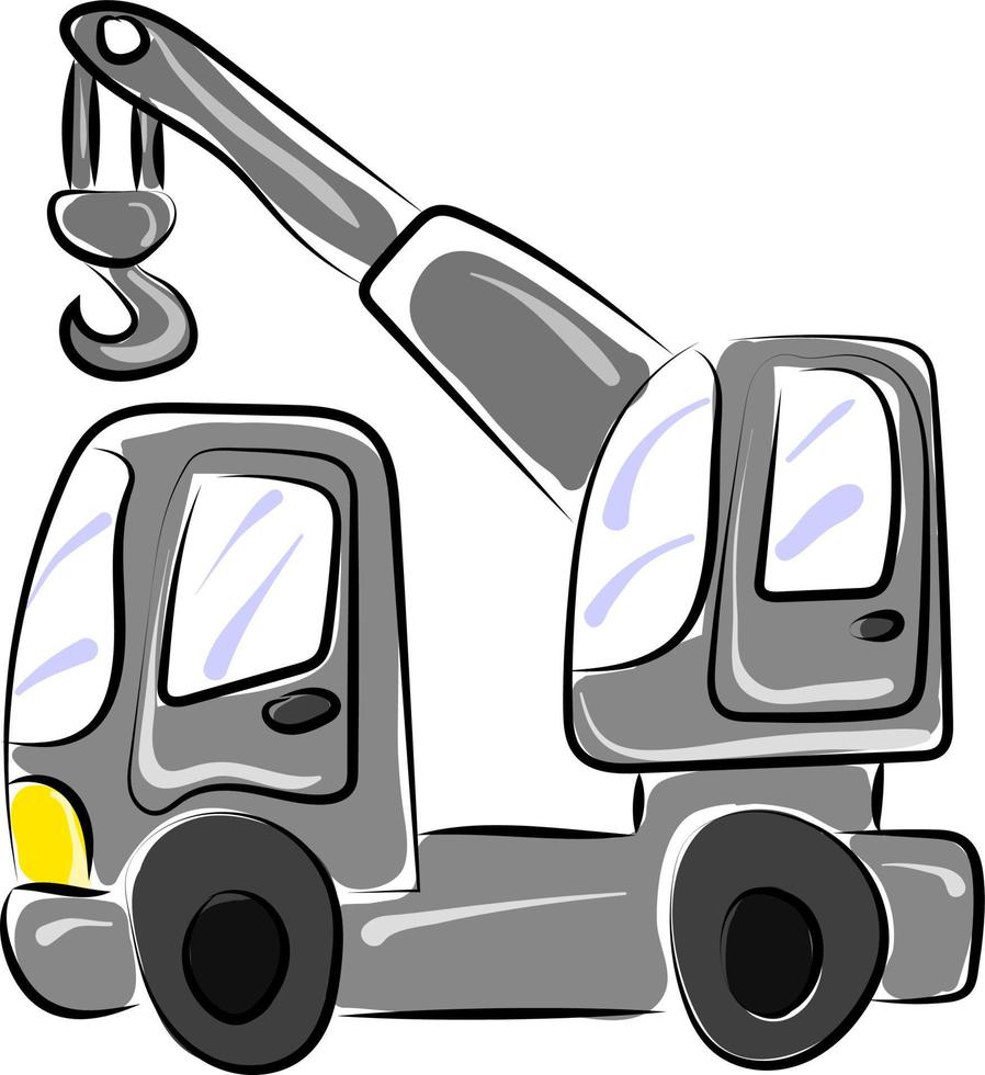 Lifting truck, illustration, vector on white background.