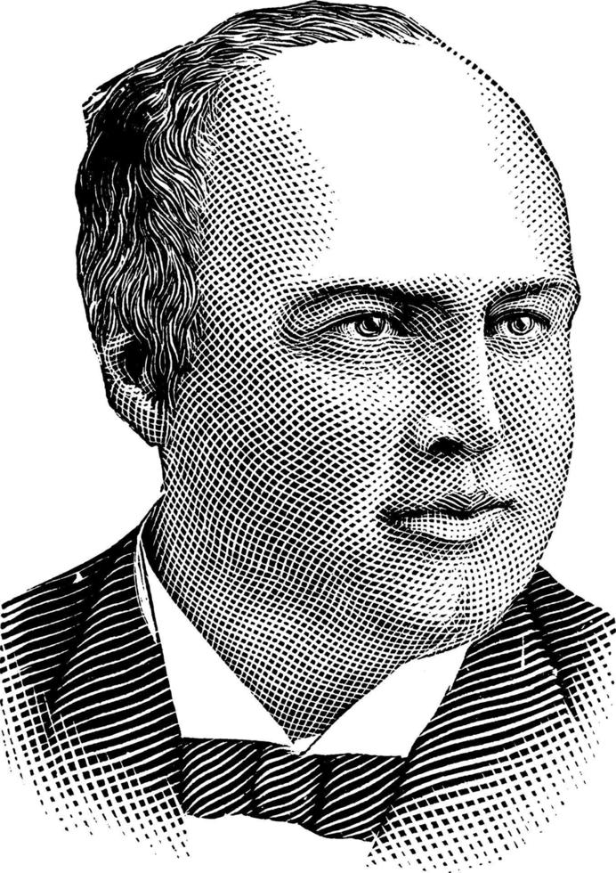 Roberto J. ingersoll, ilustración de la vendimia vector
