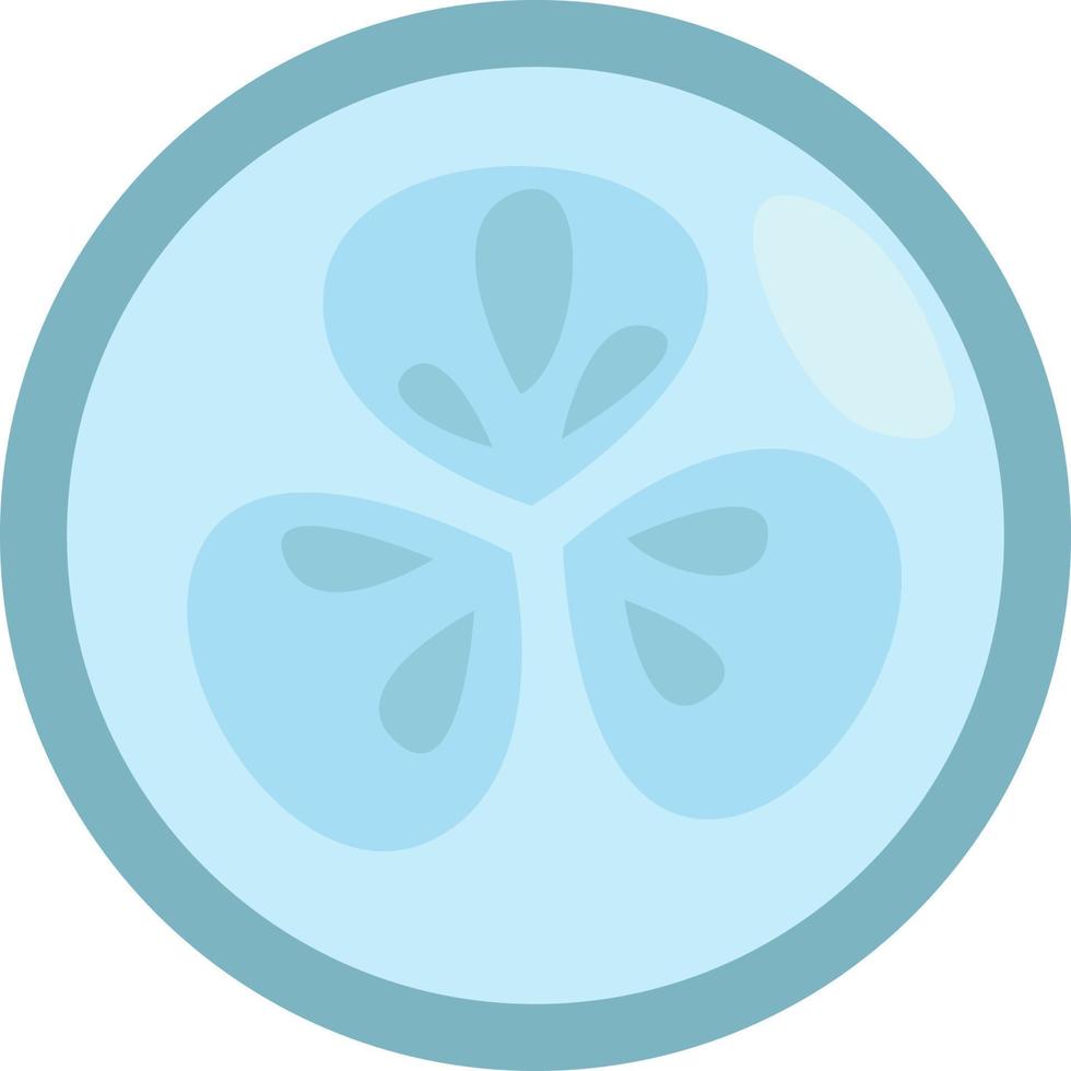 Cucumber face mask, illustration, vector, on a white background. vector
