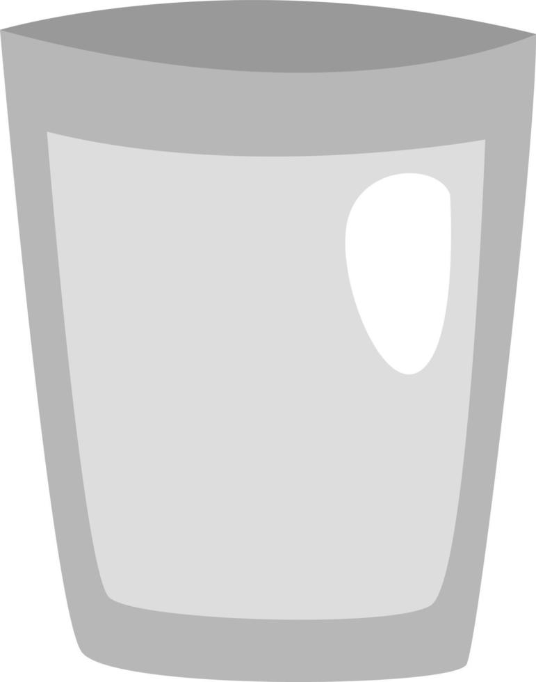 vaso vacío, ilustración, vector, sobre un fondo blanco. vector