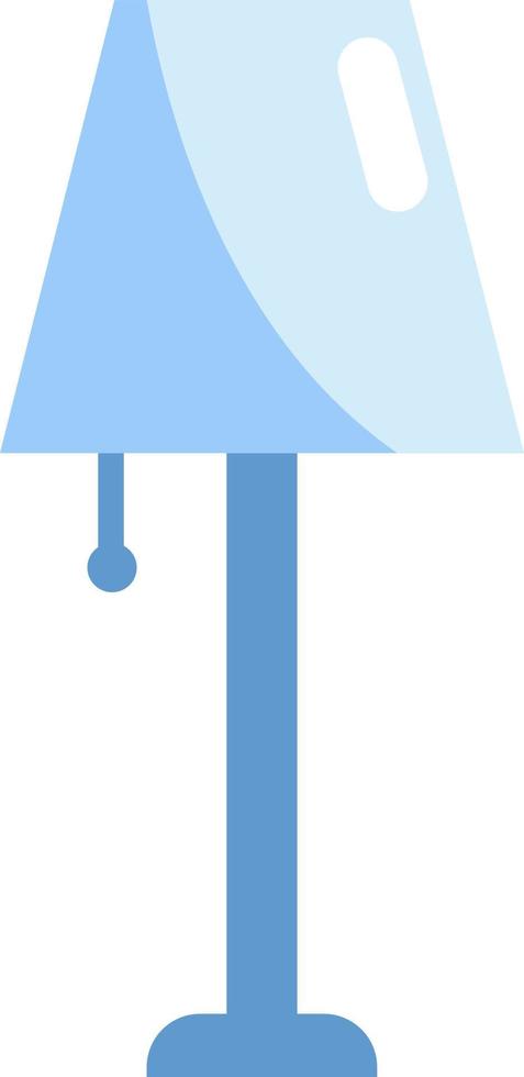 Blue lamp, icon illustration, vector on white background