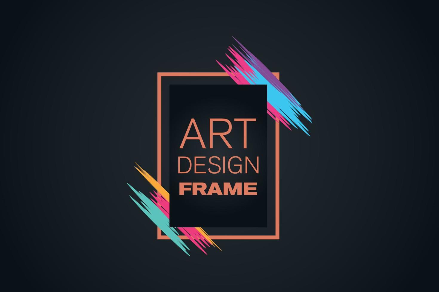 vector frame for text Modern Art graphics