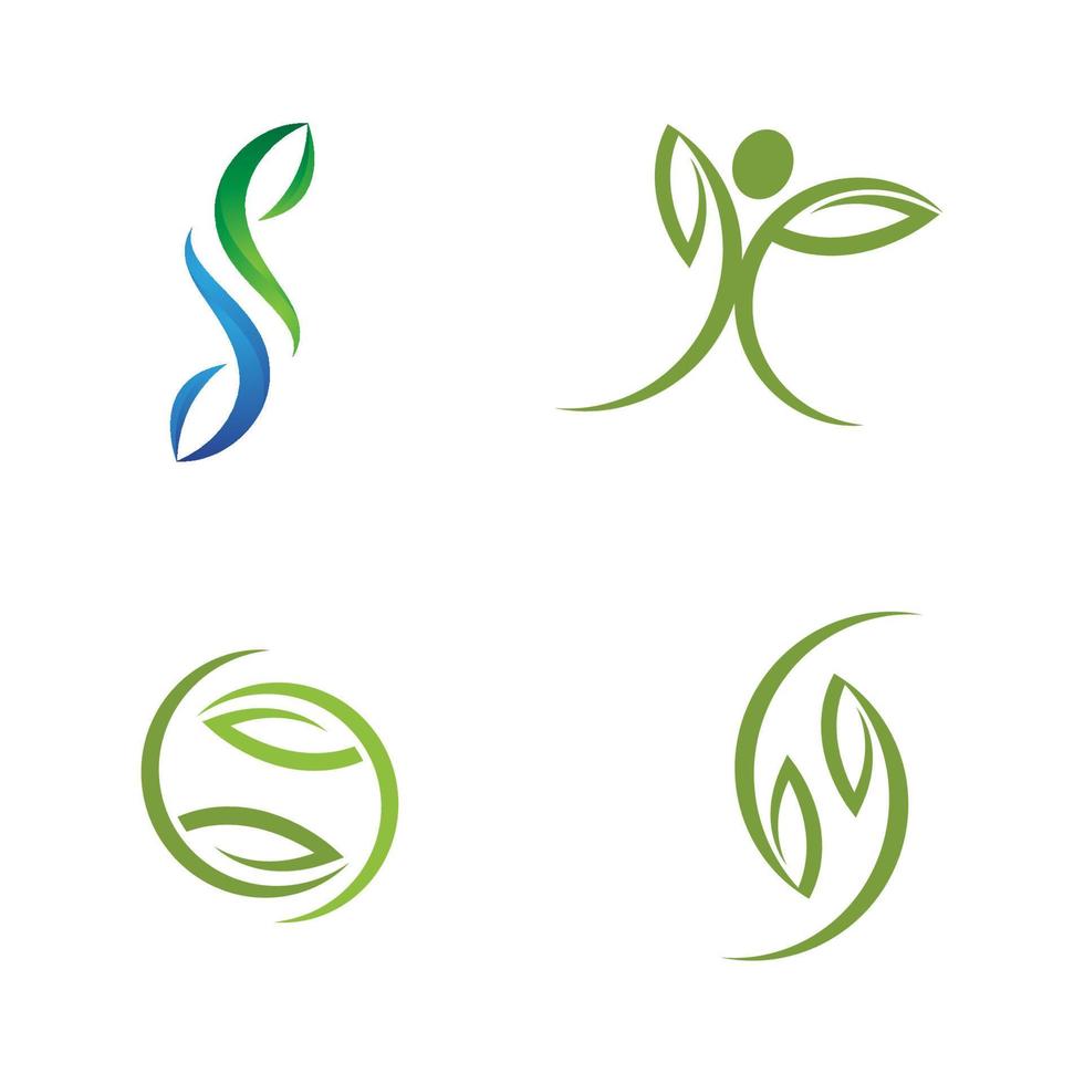 Green Tree leaf ecology nature element vector