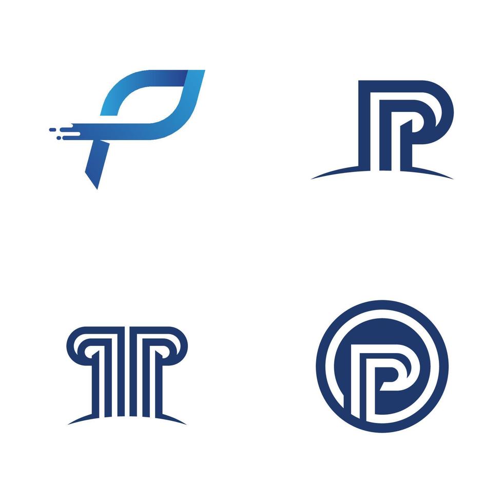P Letter Logo template vector