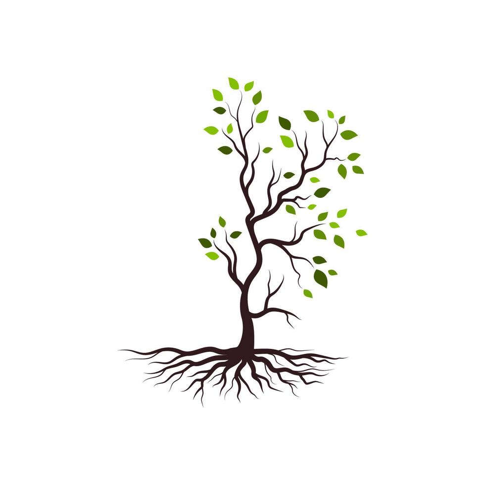 diseño de ilustración de vector de rama de árbol