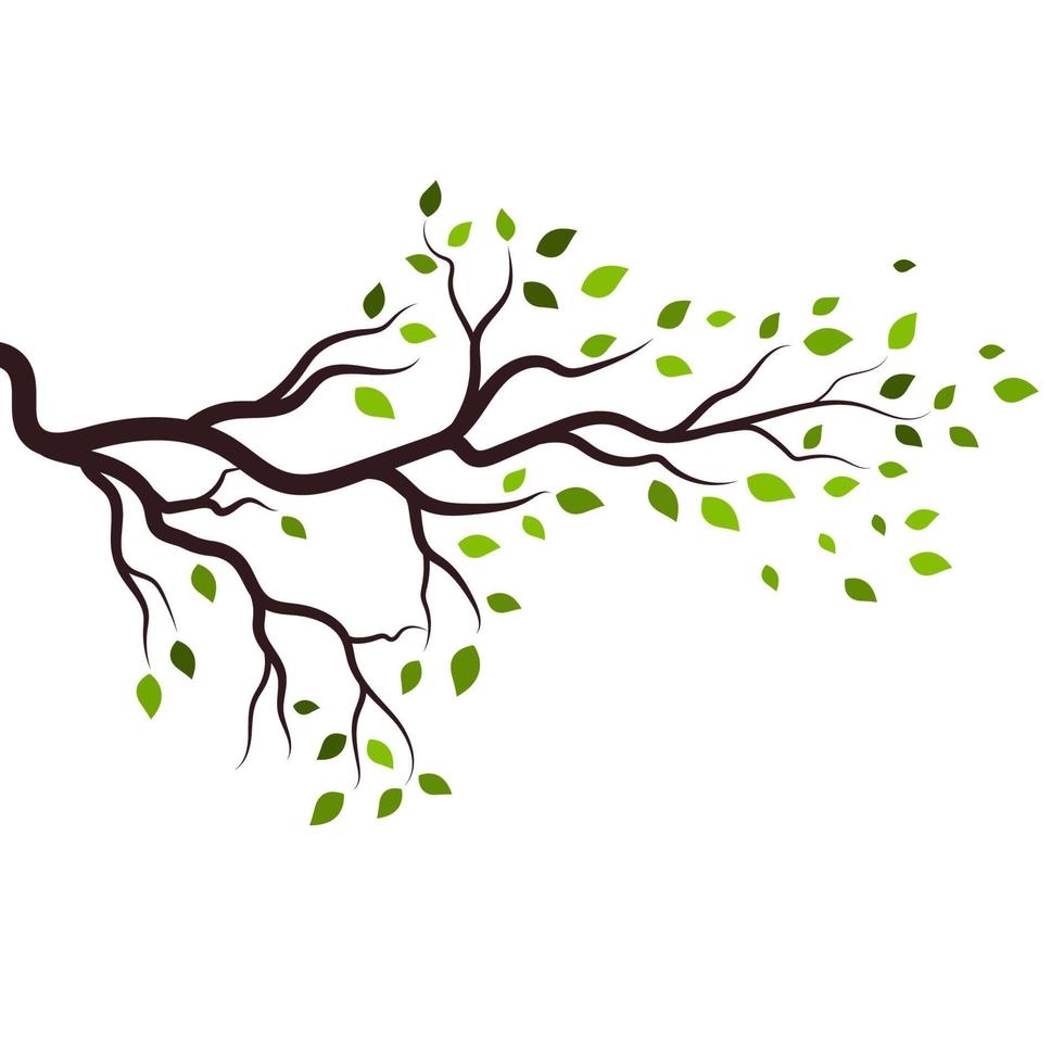 Tree branch vector ilustration design