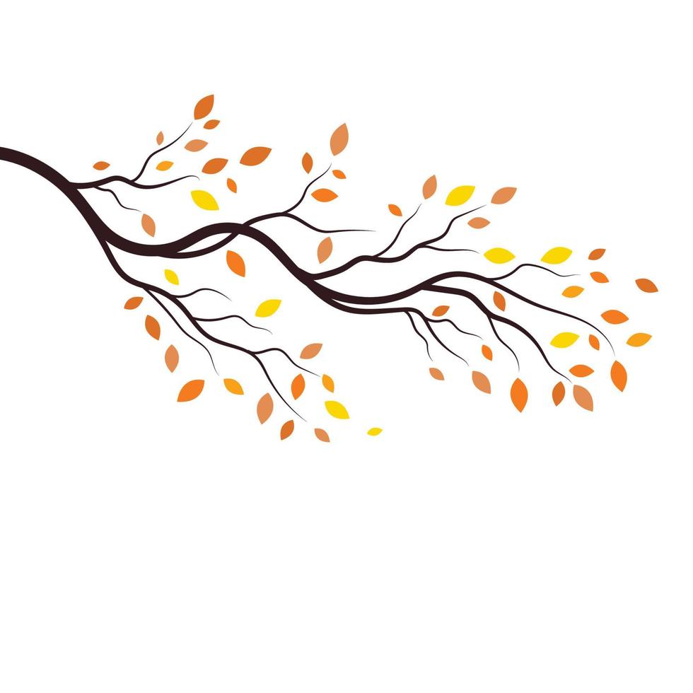 Tree branch vector ilustration design