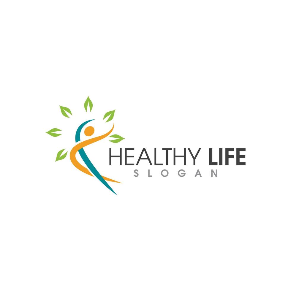 Human character logo sign vector