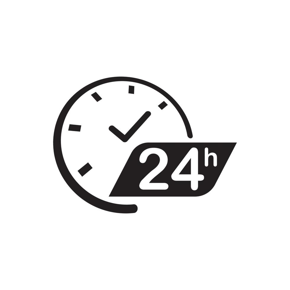 24 Hour icon vector illustration design