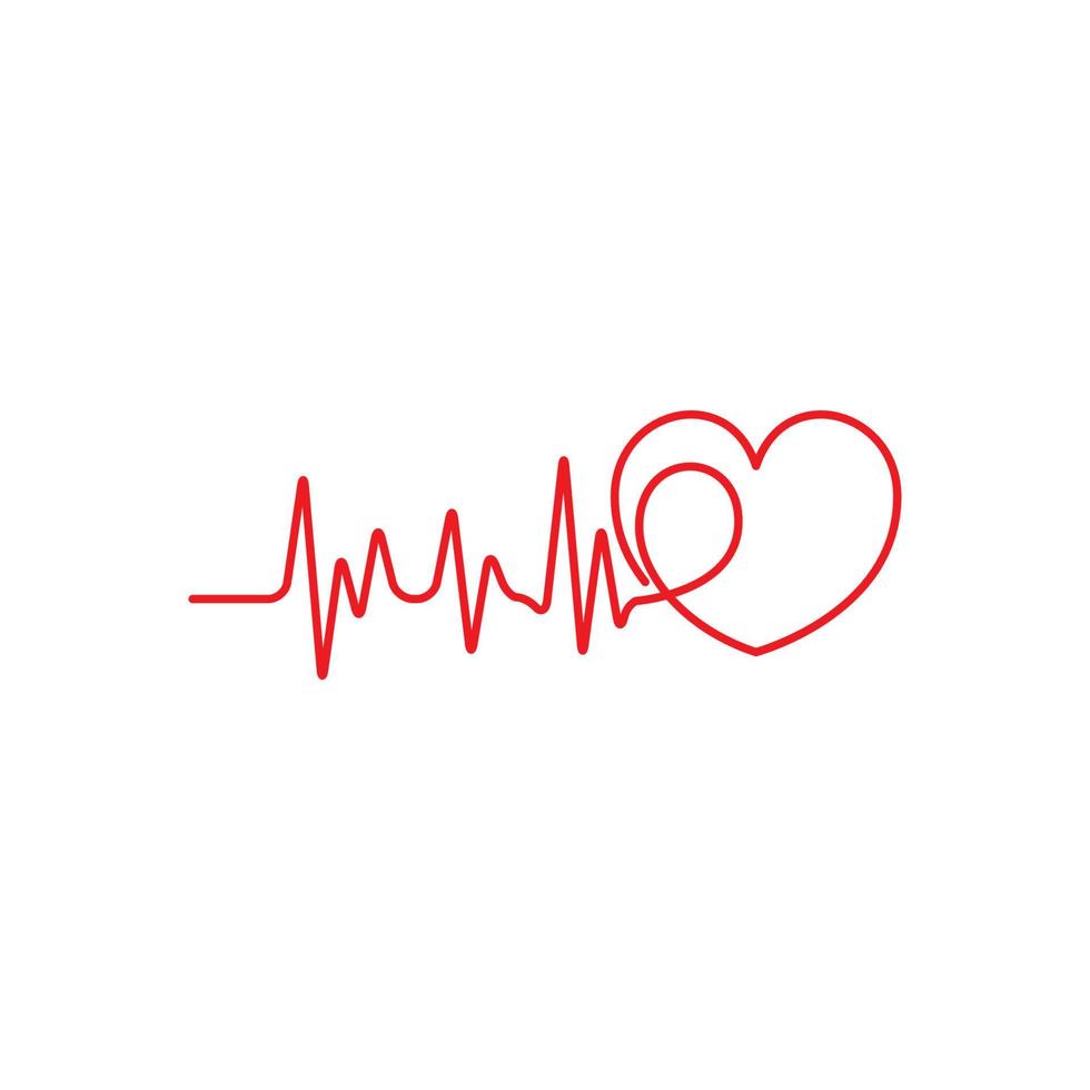 Art design health medical heartbeat pulse vector