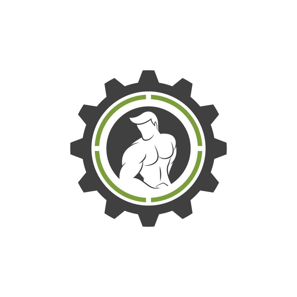 Fitness Logo Design vector illustrationicon