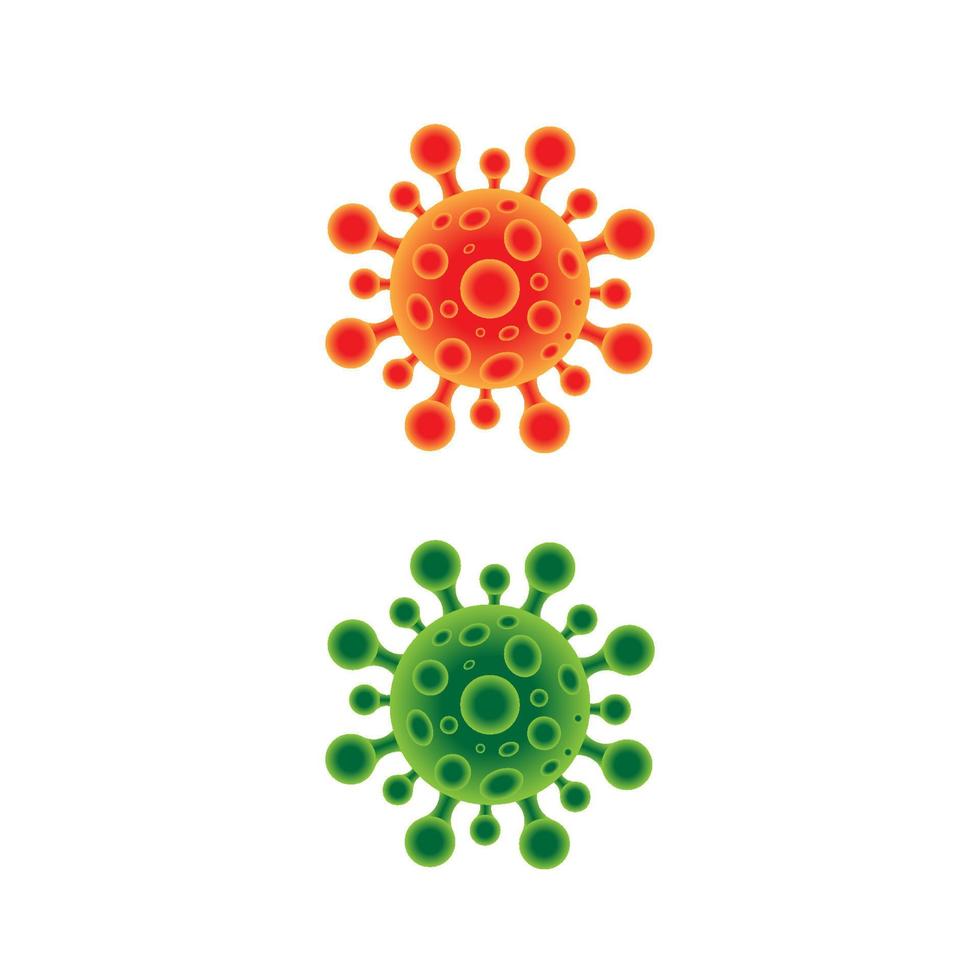 icono de ilustración de vector de corona de virus