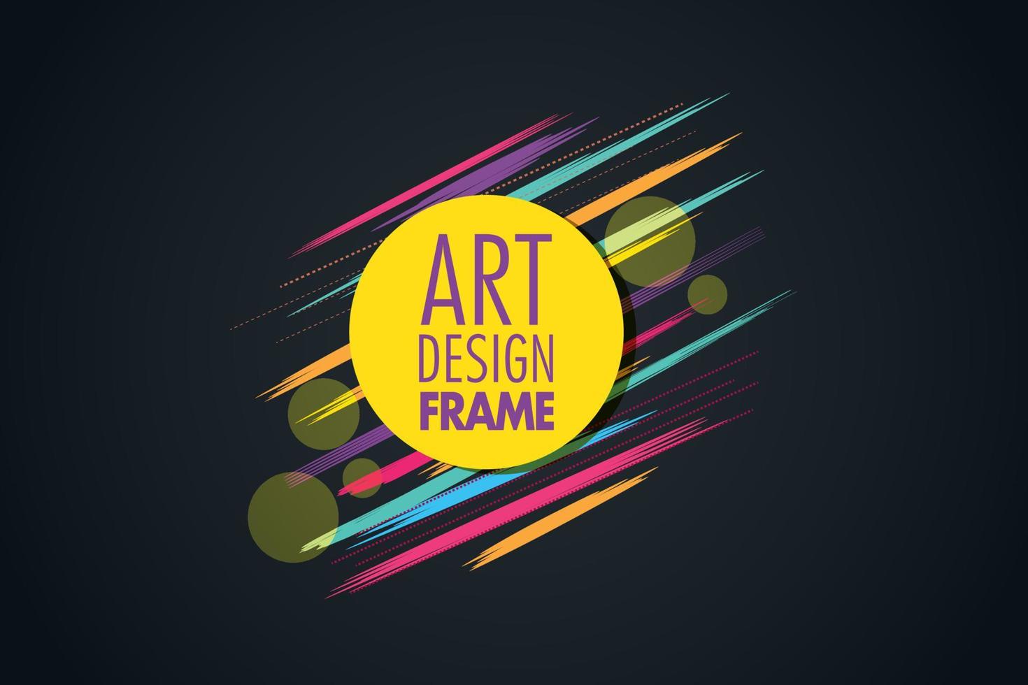 vector frame for text Modern Art graphics