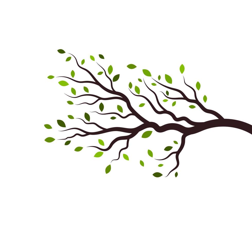 Tree branch vector ilustration design