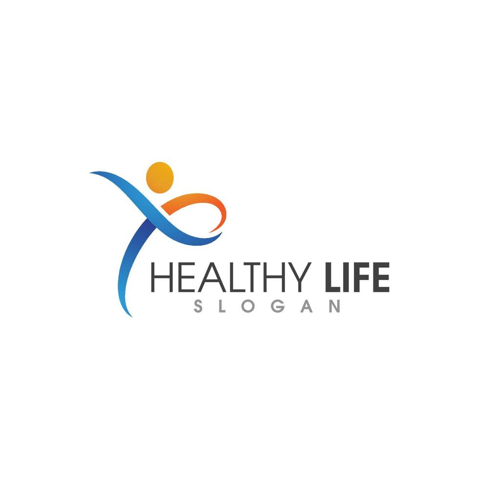 Human character logo sign vector