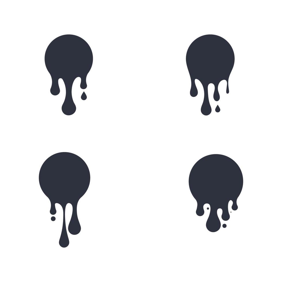 ilustración de diseño de icono de vector de gota de tinta