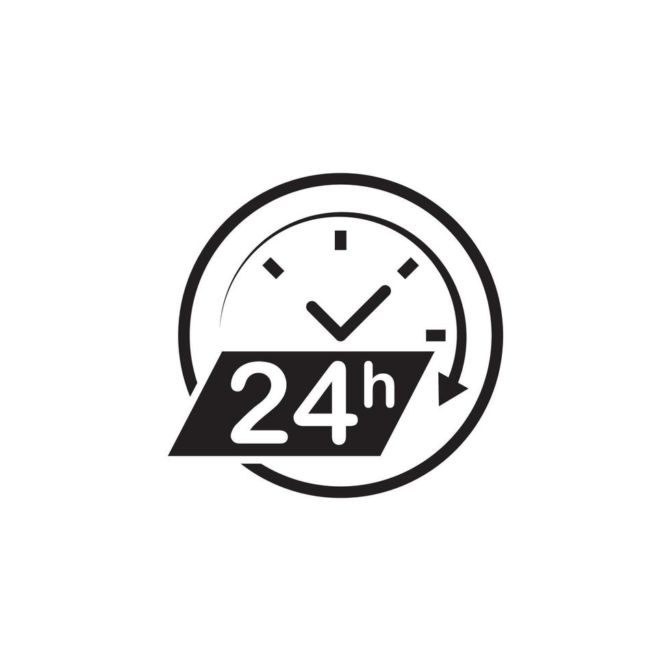 24 Hour icon vector illustration design