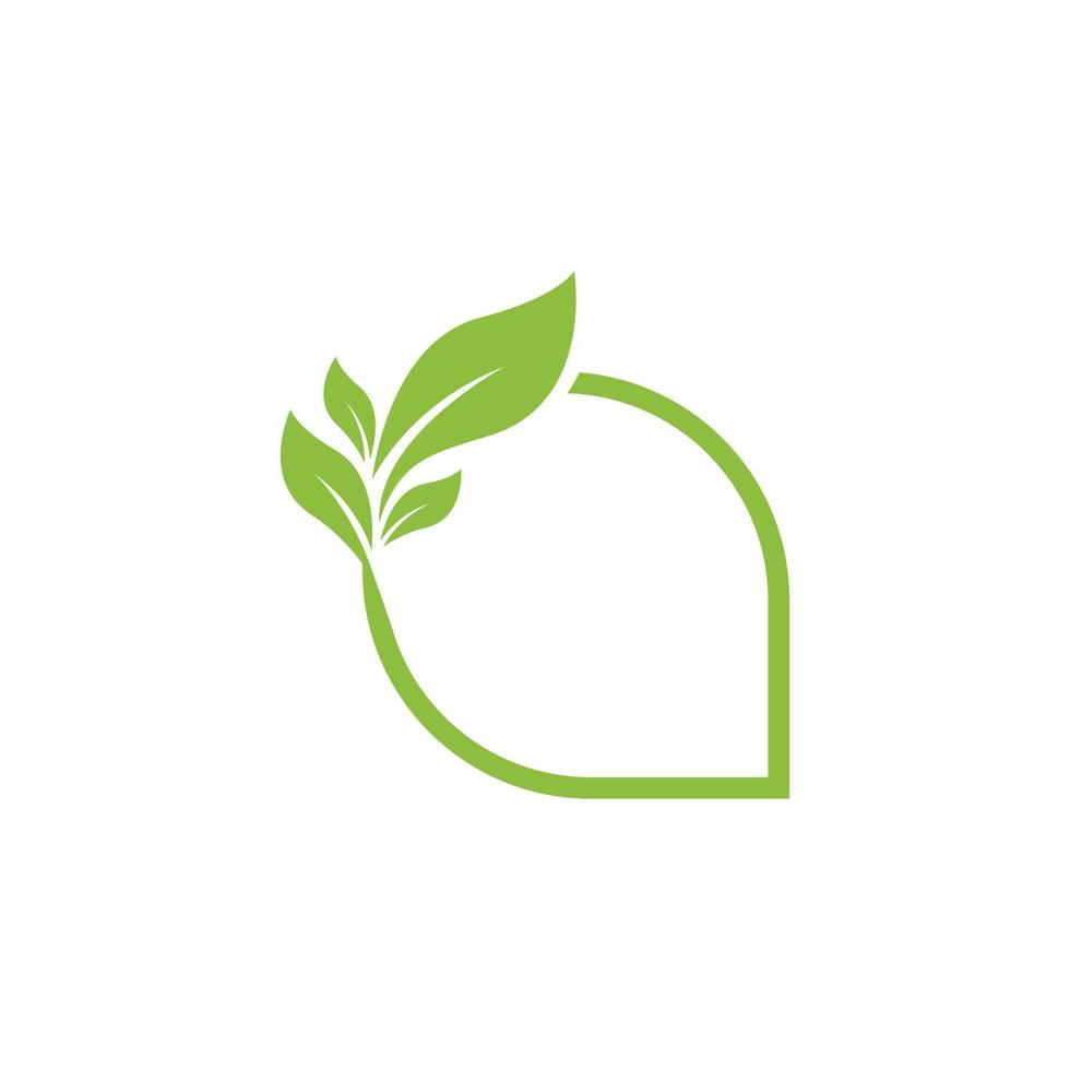 Green Tree leaf ecology nature element vector