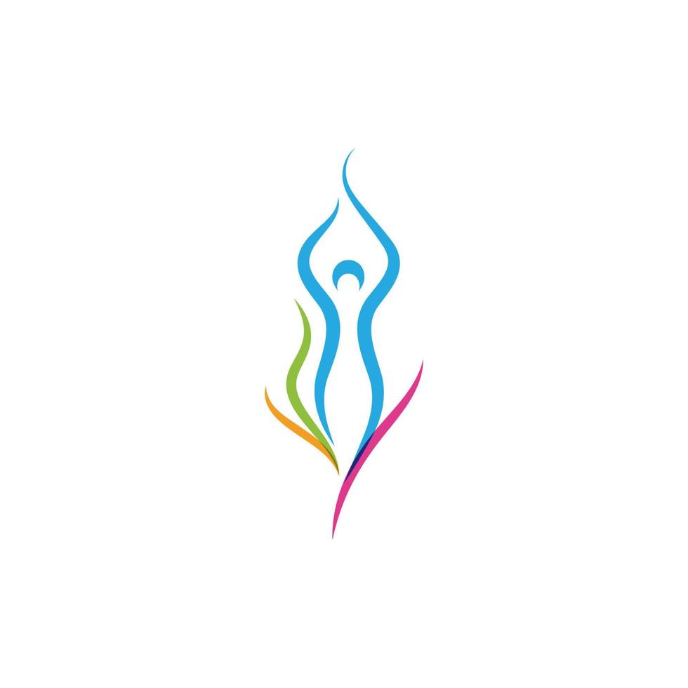 Human character logo sign vector