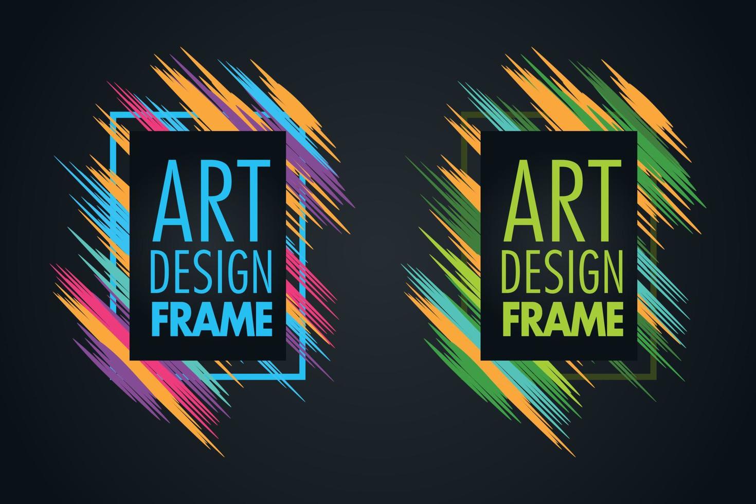 vector frame for text Modern Art graphics