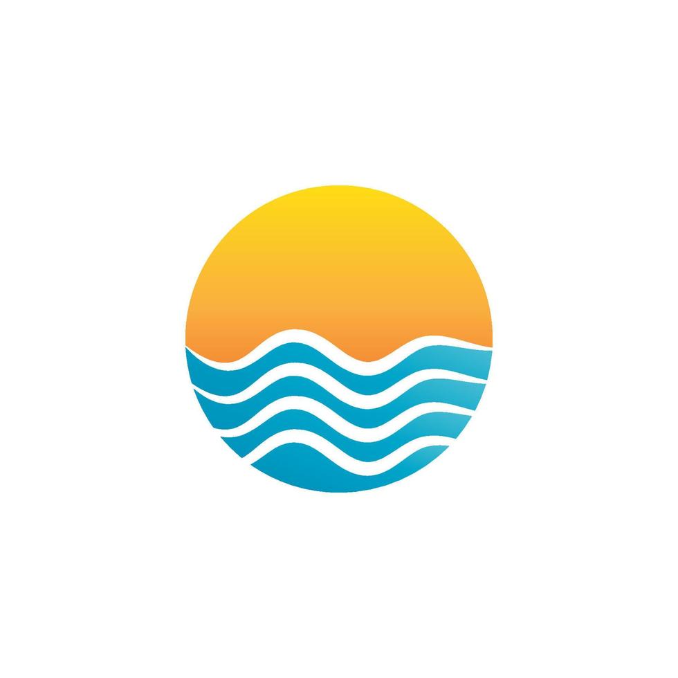 Water wave icon vector design