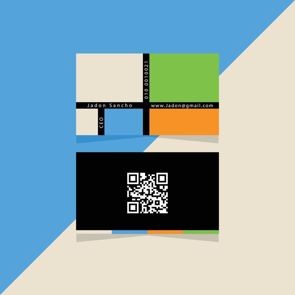 Professional modern creative and simple business card design template vector