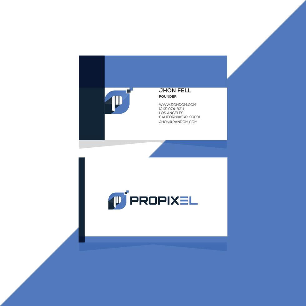 Professional modern creative and simple business card design template vector