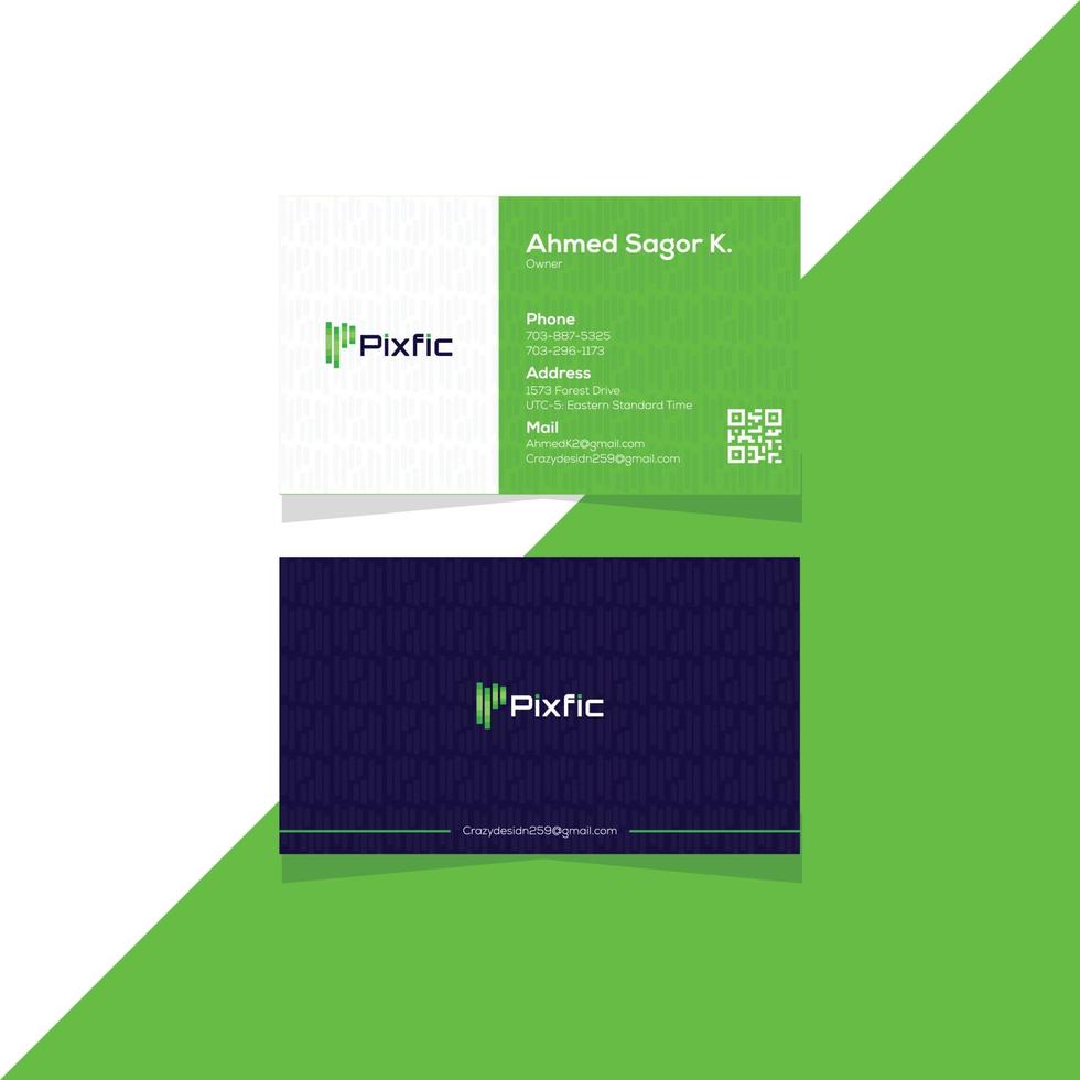 Professional modern creative and simple business card design template vector