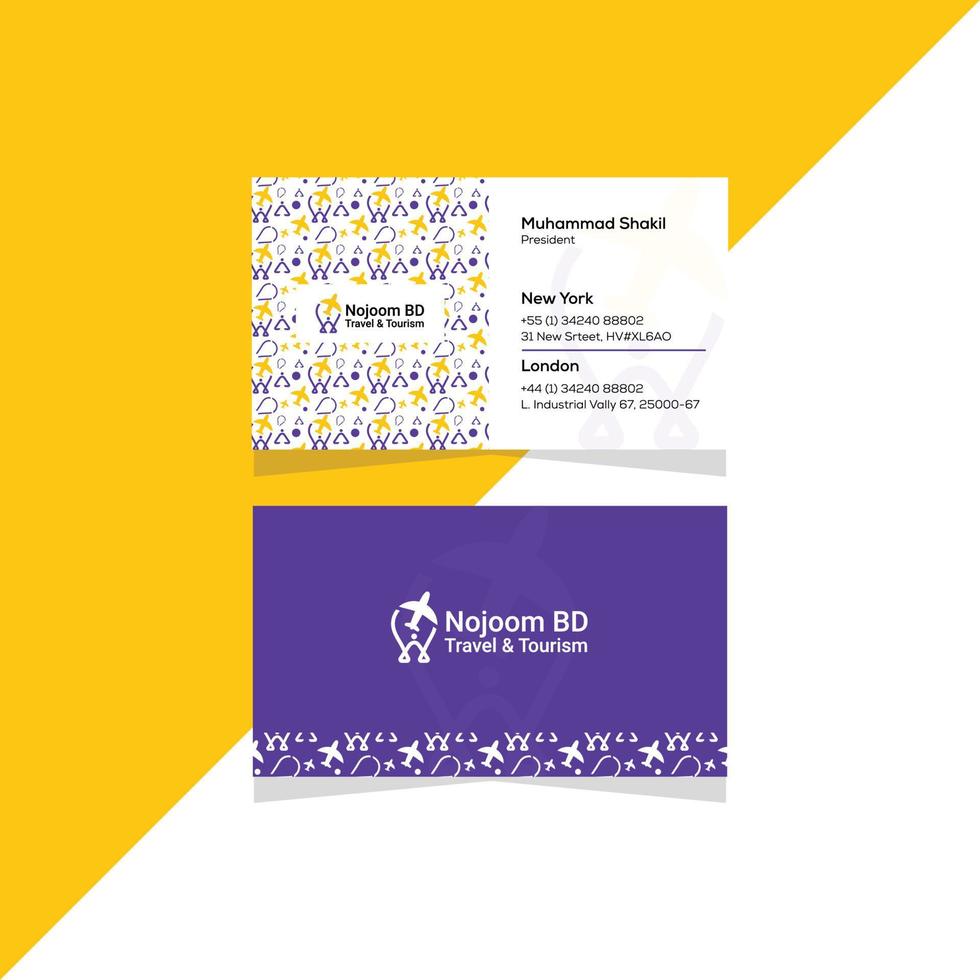 Professional modern creative and simple business card design template vector