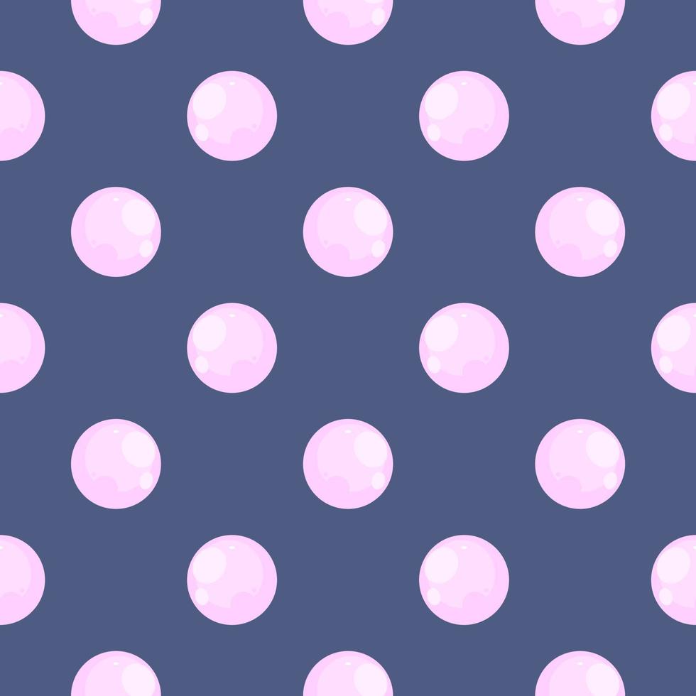 Small bubble , seamless pattern on a dark blue background. vector
