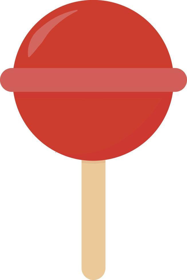 Red lollipop, illustration, vector on white background. 13778363 Vector