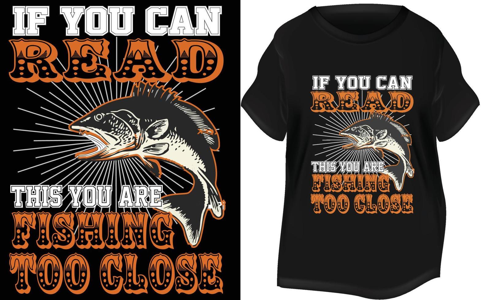 NEW FISHING GRAPHIC T-SHART DESIGN vector