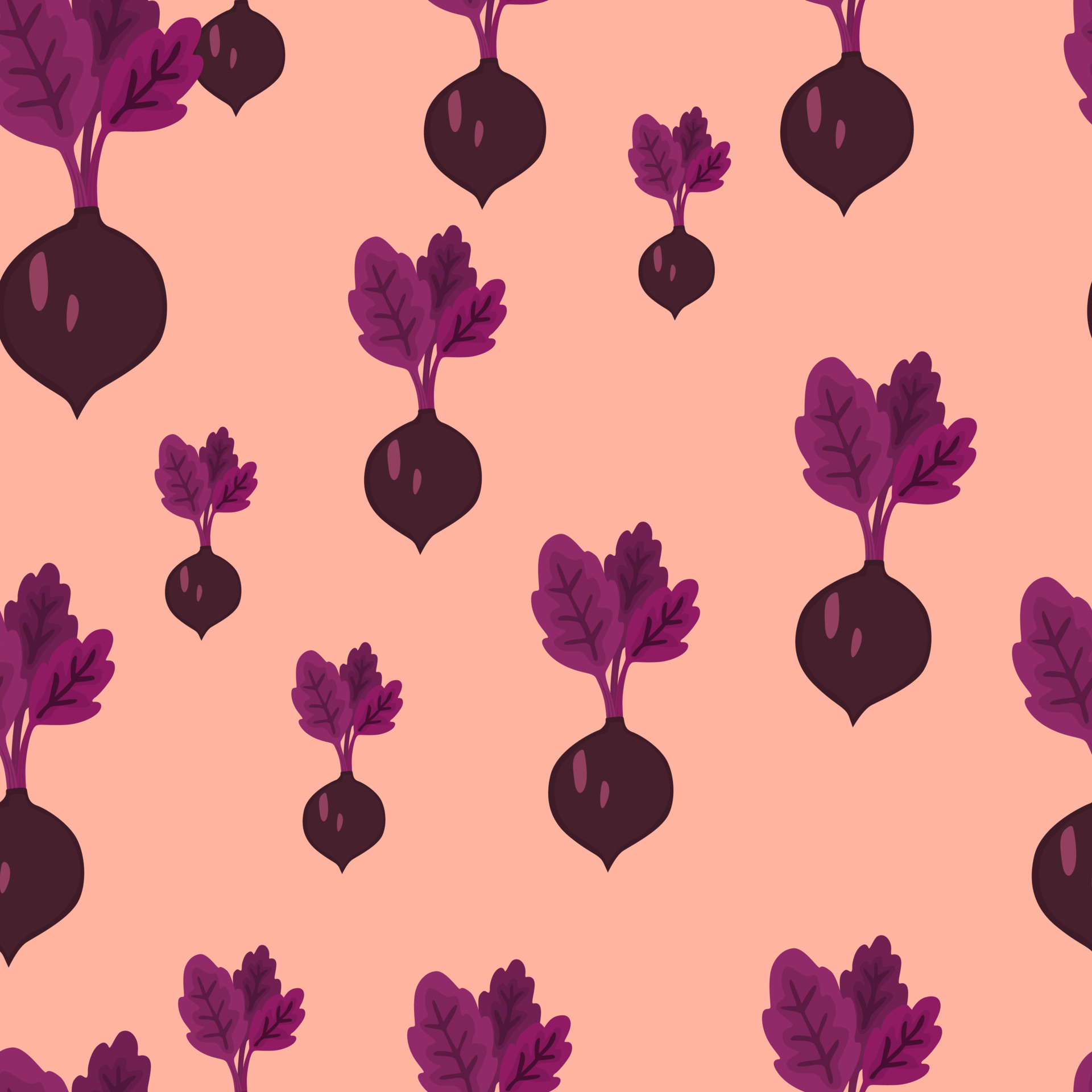 Hand drawn beet seamless pattern. Doodle beetroot wallpaper. 13778472